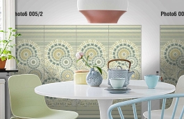 Обои Photo 6 005-2 фото в интерьере кухни превью