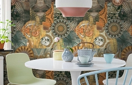 Обои Photo 7 005-1 фото в интерьере кухни превью