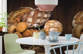 Обои 848403 фото в интерьере кухни превью