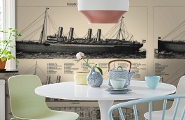 Обои 848601 фото в интерьере кухни превью