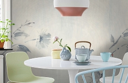 Обои 8136 фото в интерьере кухни превью