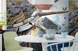 Обои 1438 lev5 807 фото в интерьере кухни превью