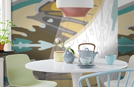 Обои 1474 lev5 807 фото в интерьере кухни превью