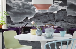 Обои 892802 фото в интерьере кухни превью