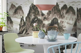 Обои 6300084 фото в интерьере кухни превью