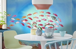 Обои 6100065 фото в интерьере кухни превью