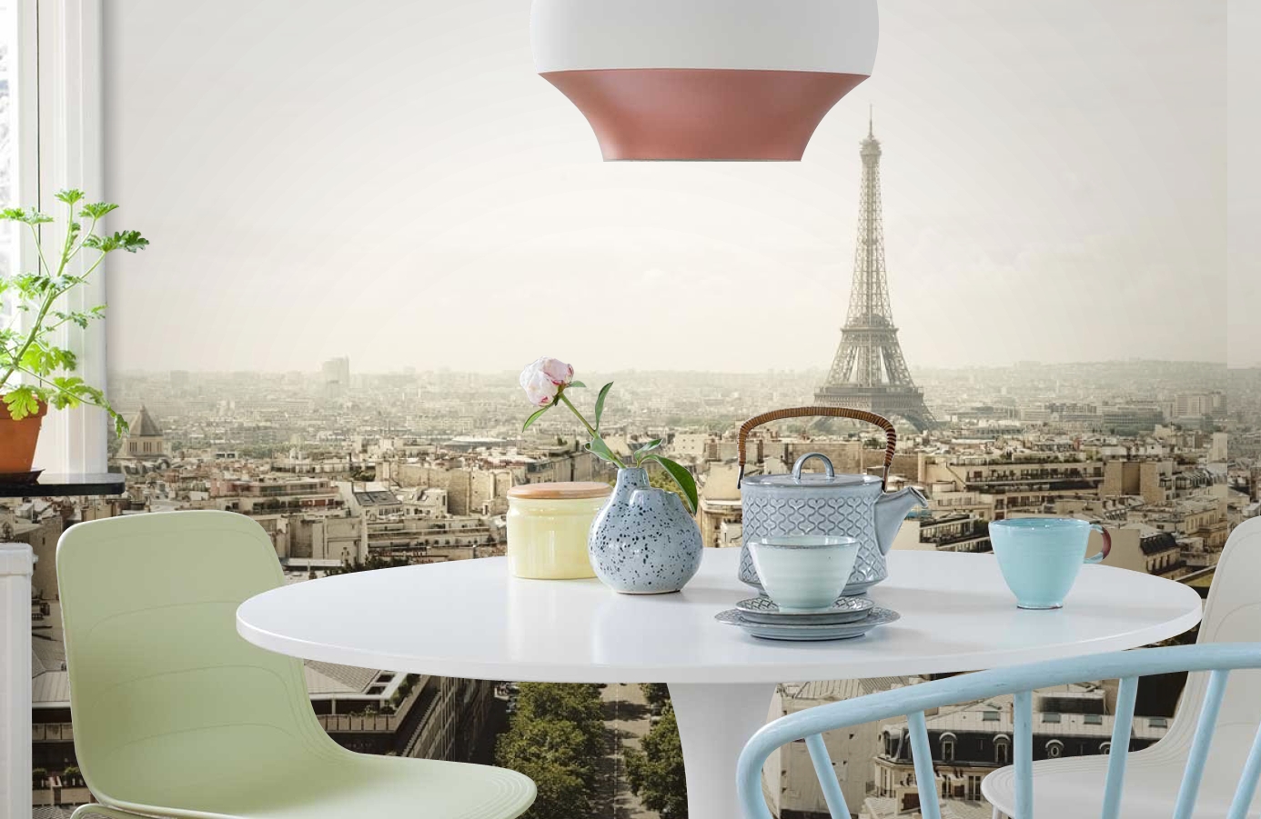 Обои E030601-8 фото в интерьере кухни