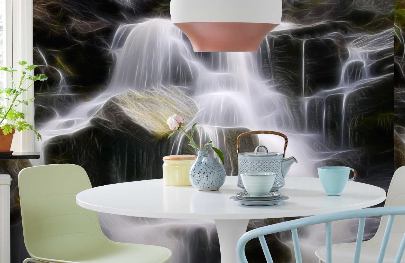 Обои P020101-8 фото в интерьере кухни