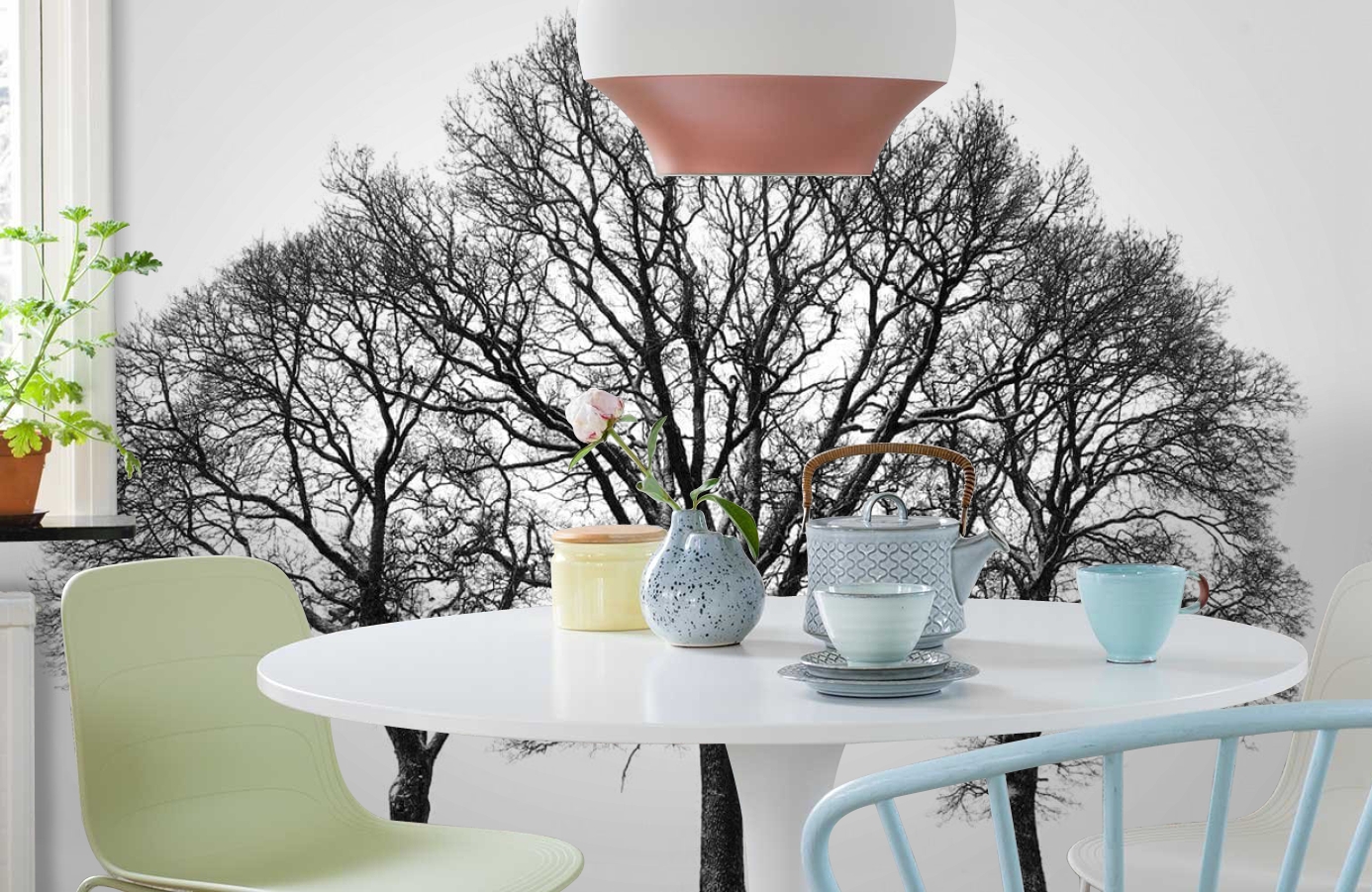 Обои P020501-8 фото в интерьере кухни