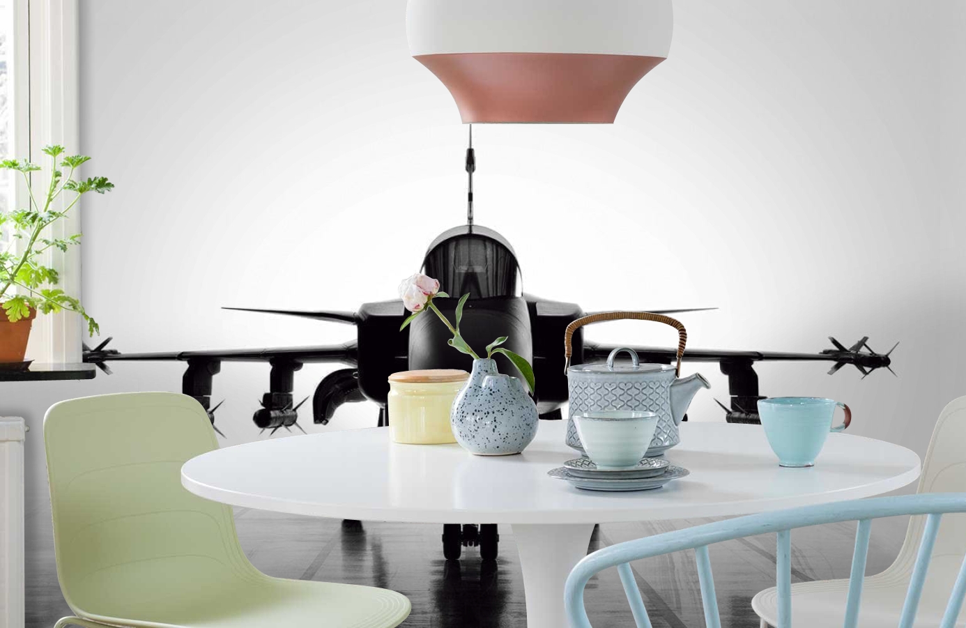 Обои P021601-8 фото в интерьере кухни