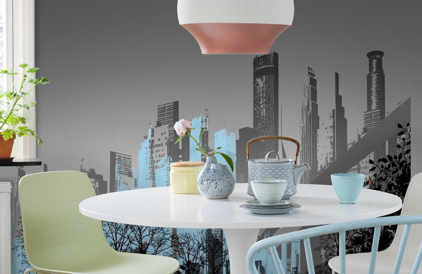 Обои P030702-8 фото в интерьере кухни