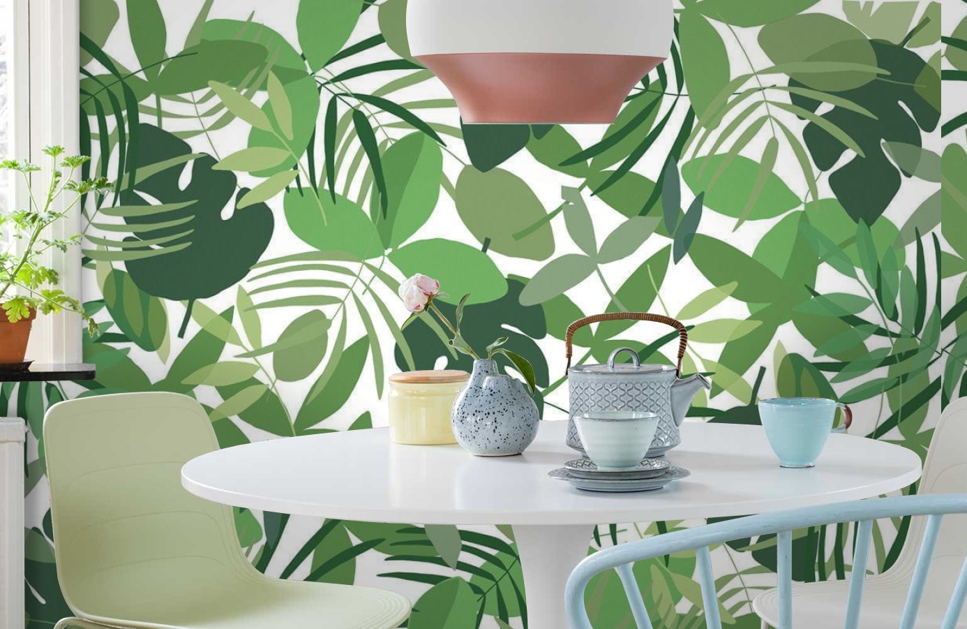 Обои P031701-8 фото в интерьере кухни