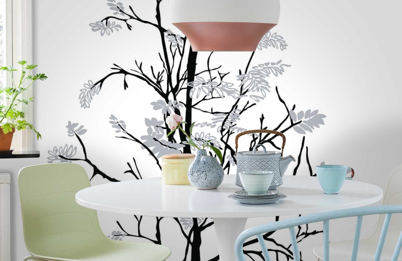 Обои P031802-8 фото в интерьере кухни