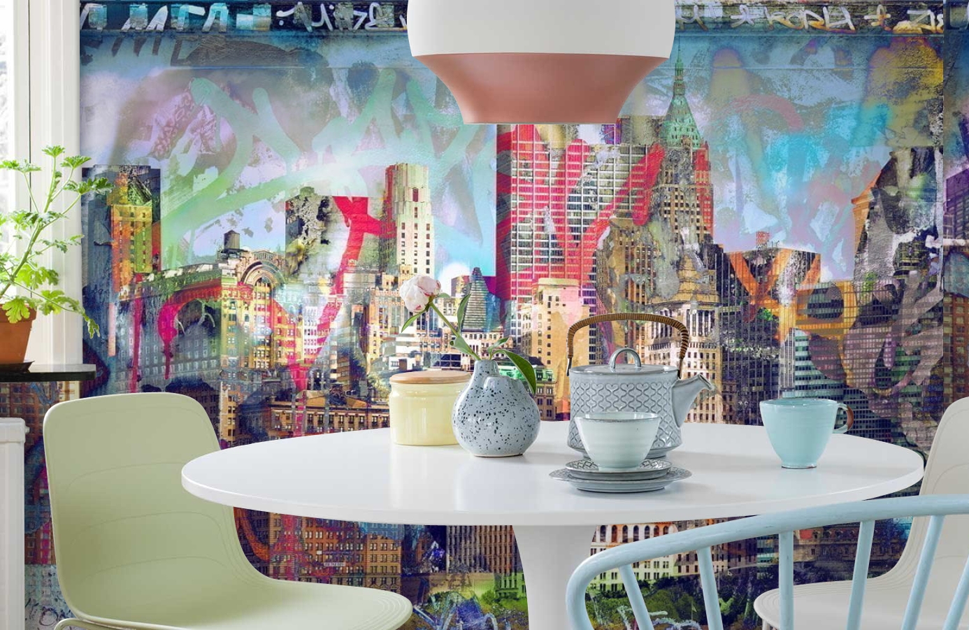 Обои P032002-8 фото в интерьере кухни