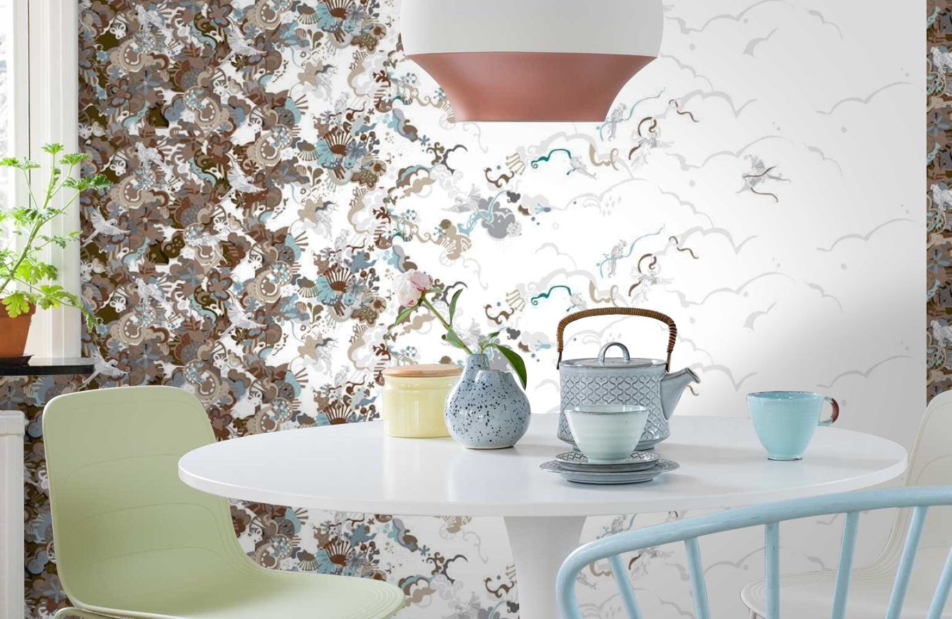 Обои P032302-8 фото в интерьере кухни