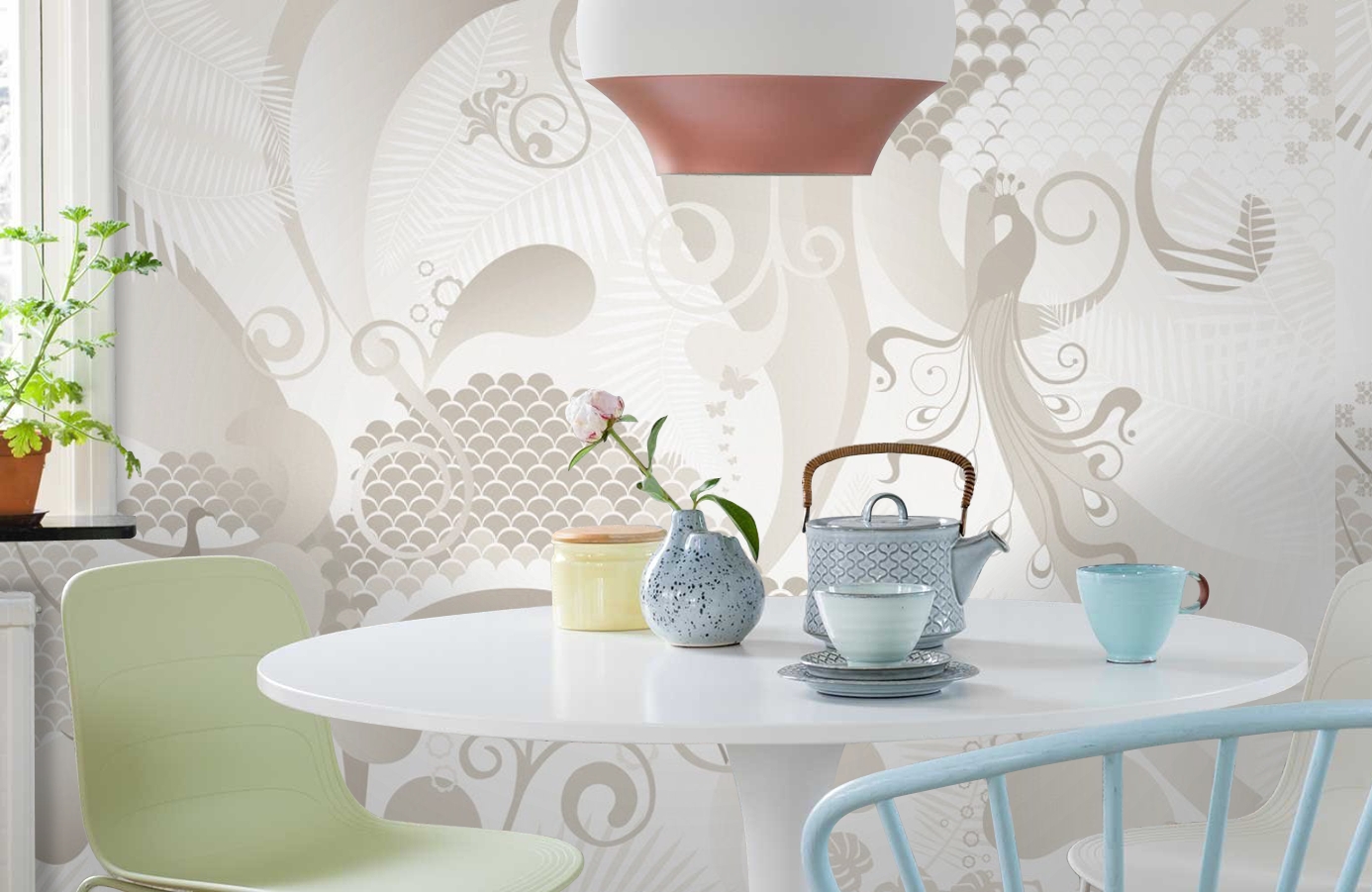 Обои P032503-8 фото в интерьере кухни