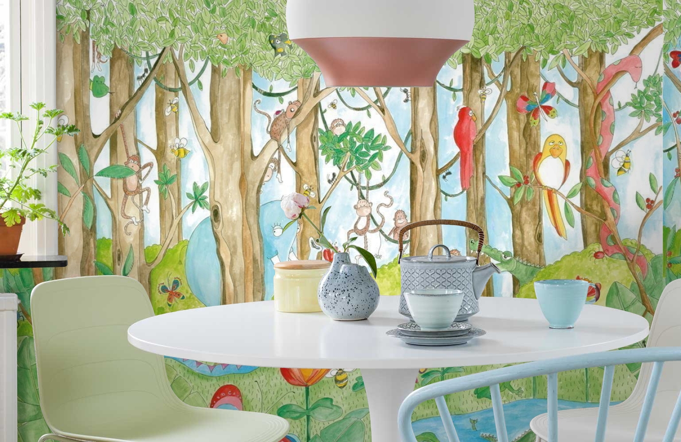 Обои P120101-8 фото в интерьере кухни