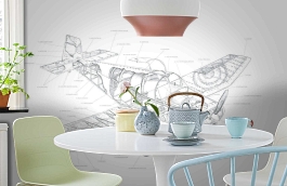 Обои P180401-8 фото в интерьере кухни превью