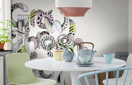 Обои P202401-8 фото в интерьере кухни превью