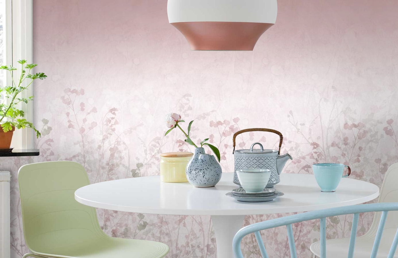 Обои P260801-8 фото в интерьере кухни