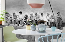 Обои 1423 lev5 808 фото в интерьере кухни превью