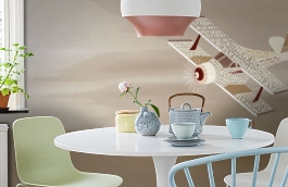 Обои 1492 lev5 808 фото в интерьере кухни превью