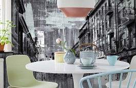 Обои 1509-1 ev5 808 фото в интерьере кухни превью