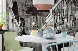 Обои 1509-2 ev5 808 фото в интерьере кухни превью