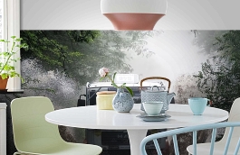 Обои 1604 lev6 808 фото в интерьере кухни превью