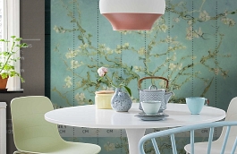 Обои 30548 фото в интерьере кухни превью