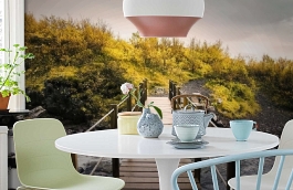 Обои 4500162 фото в интерьере кухни превью