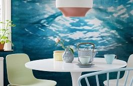 Обои 4500163 фото в интерьере кухни превью