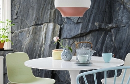 Обои 100358 фото в интерьере кухни превью