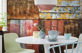 Обои 100365 фото в интерьере кухни превью