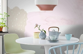 Обои 100457 фото в интерьере кухни превью