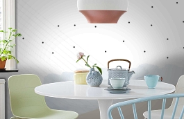 Обои 100464 фото в интерьере кухни превью