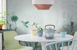 Обои 100471 фото в интерьере кухни превью