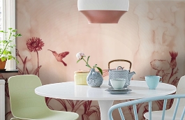 Обои 100488 фото в интерьере кухни превью