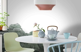 Обои 100495 фото в интерьере кухни превью