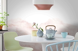 Обои 100563 фото в интерьере кухни превью