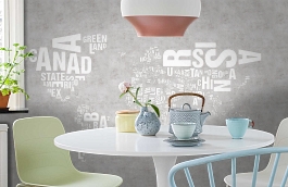 Обои 101003 фото в интерьере кухни превью