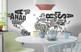 Обои 101034 фото в интерьере кухни превью