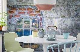 Обои 101058 фото в интерьере кухни превью