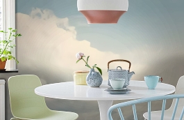 Обои 8886 фото в интерьере кухни превью