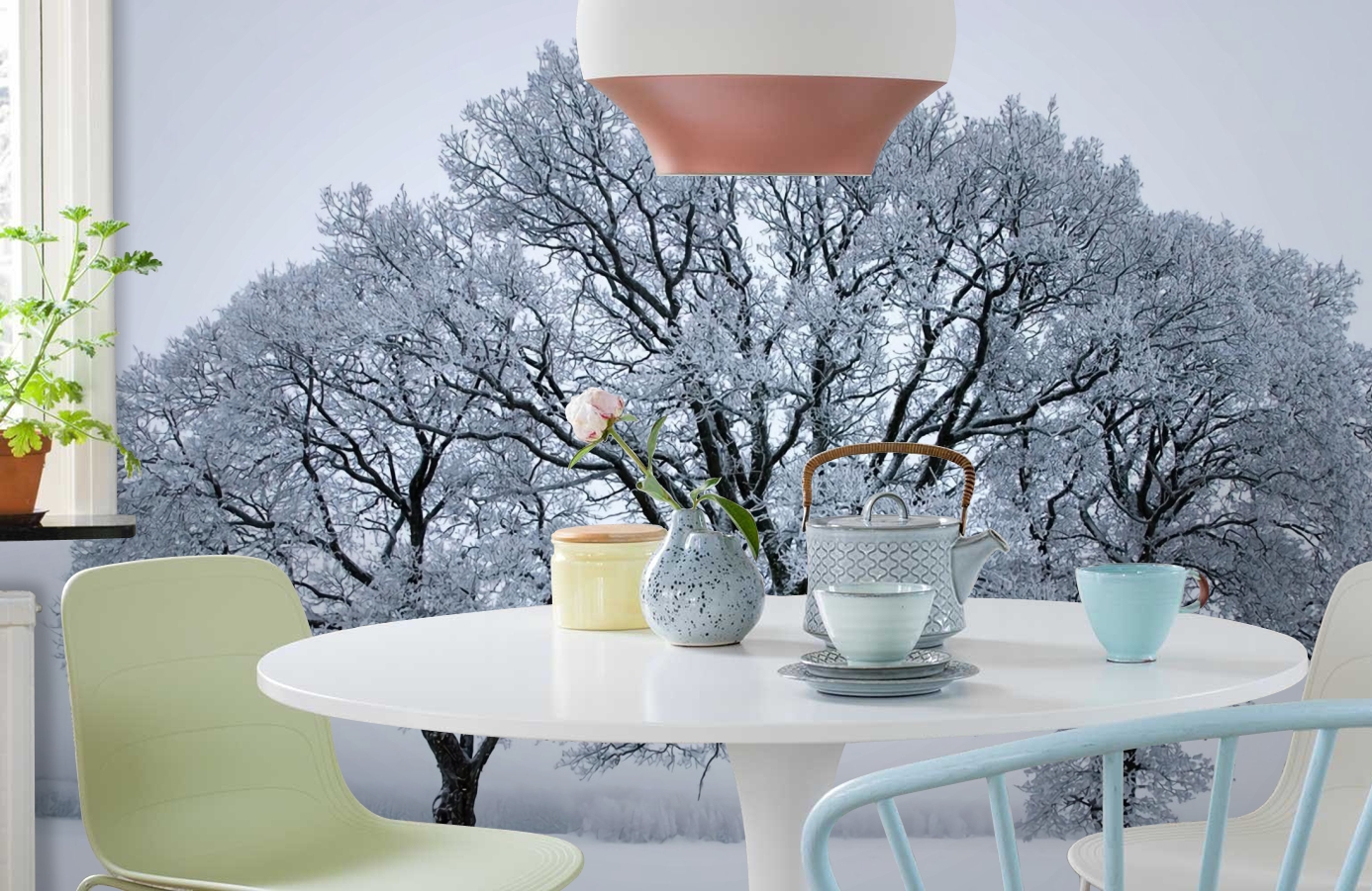 Обои P020502-9 фото в интерьере кухни