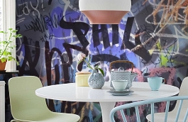 Обои P251601-9 фото в интерьере кухни превью