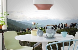 Обои 1516 lev6 809 фото в интерьере кухни превью