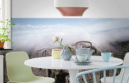 Обои 1579 lev6 809 фото в интерьере кухни превью