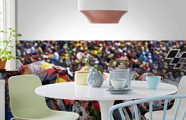 Обои 1593 lev6 809 фото в интерьере кухни превью