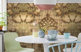 Обои MRV-02-9 фото в интерьере кухни превью